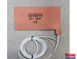 Гибкая нагревающая пластина 250 Вт 24 В (100х200) Keenovo (без 3м скотча,выносная контактная группа)