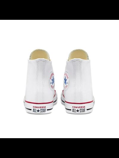 Кеды кожаные Chuck Taylor All Star Leather белые высокие