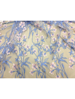 Сетка с вышивкой ширина 1.4м  арт. 3883