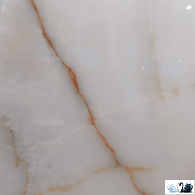 Керамогранит FMAX Cameo glossy 90x180 см светло-бежевый, кремовый. Реальное фото плитки. Фрагмент