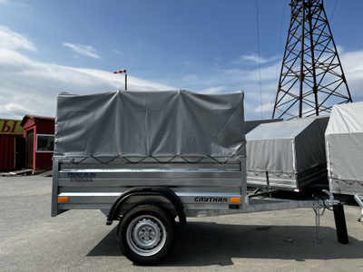 Прицеп «Спутник PRO» (1900x1200x480) увеличенный борт, оцинкованная рама, с силовым подрамником