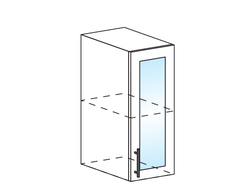 ШВС 300 Шкаф настенный 1-дверный со стеклом