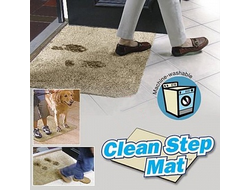 CLEAN STEP MAT - CУПЕРВПИТЫВАЮЩИЙ ПРИДВЕРНЫЙ КОВРИК. ВСЯ ГРЯЗЬ С УЛИЦЫ С ВАШИХ НОГ И ЛАП ОСТАНЕТСЯ НА НЕМ.