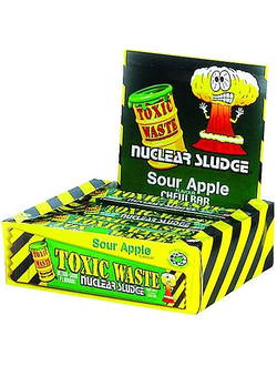 Токсик Жевательная конфета "Нуклеар" Яблоко 20гр (50)*8