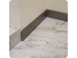 Плинтус ХДФ Dollken Cubu Flex Life 80мм Х 2,5 м 1245 Бронза в интерьере 1