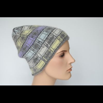 Шапка Vizio 1038 CY серая с желтым