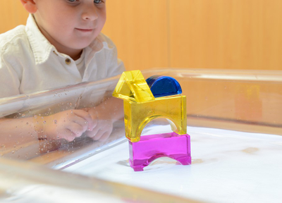 Лоток для игры с водой прозрачный (Квадратный)