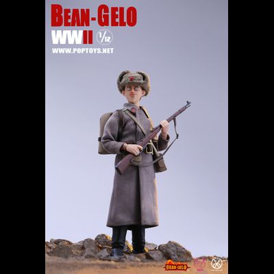 Красноармеец Андрей - КОЛЛЕКЦИОННАЯ ФИГУРКА 1/12 scale Bean Gelo Series Soldier Andre deluxe Ver (BGS029) - POP COSTUME