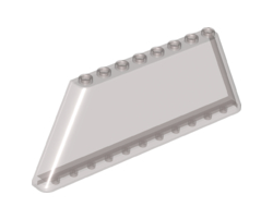 Windscreen 1 x 12 x 4 Tapered, Trans-Brown (Old Trans-Black) (19212 / 6105952 / 6240564)