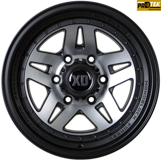 Комплект дисков R16 8,0J ET-10 6*139,7 Sakura Wheels R3917 Черный с полировкой (№ 263)