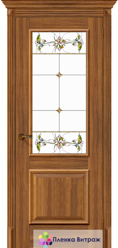 Витражная пленка, витражная пленка самоклеющаяся под заказ,пленочный витраж с цветочным рисунком