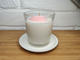Свеча из соевого воска с сердцем розовым с ароматом "Розовый пион", 1 шт., 8 x 8,5 см
