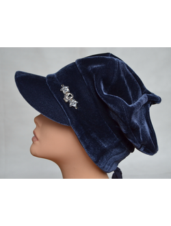 Бархатная кепка зимняя италия фото