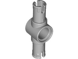 Technic, Pin 3L with Friction Ridges and Center Pin Hole, Light Bluish Gray (87082 / 4560175 / 6321303)