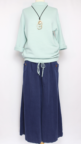 Джемпер  "ФАКТУРНЫЙ" бирюза