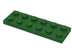 Plate 2 x 6, Dark Green (3795 / 4245554 / 4271443 / 6253283)