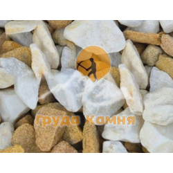 Бело-желтая мраморная крошка