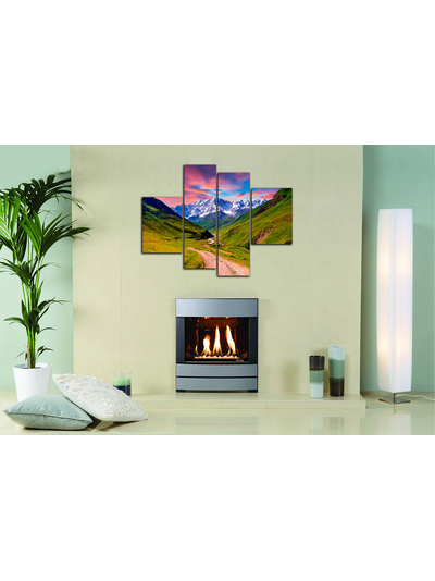 Модульная картина "Тропинка к белым горам"