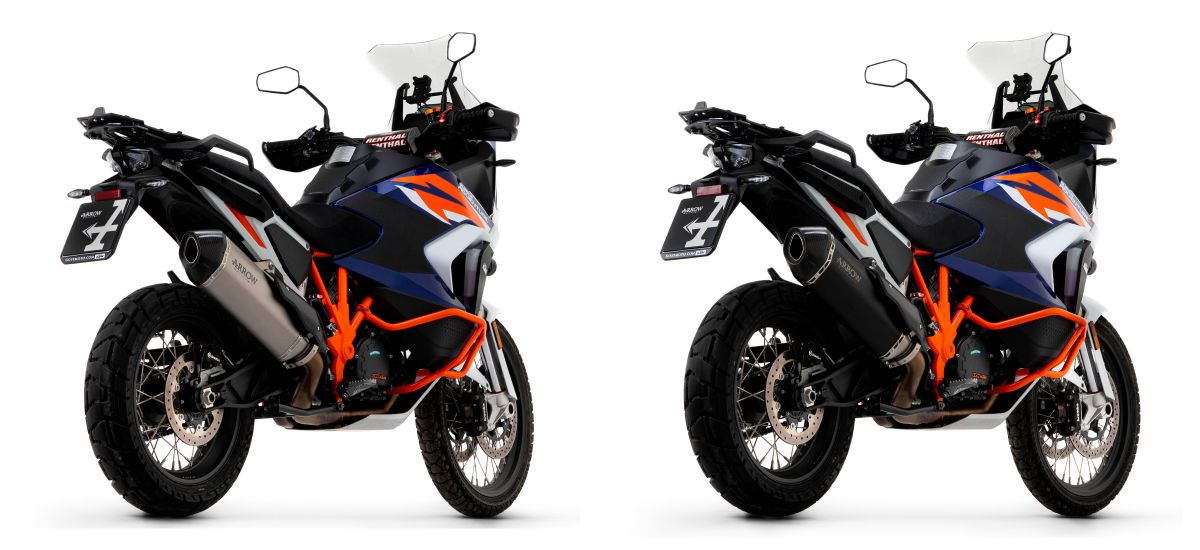 Глушитель Arrow Sonora титановый и черный титановый KTM 1290 Super Adventure R / S 2021 2022 2023