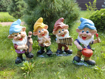 Гном музыкант с саксофоном 42*22см   1,5кг   полистоун Россия  2376//091036-1