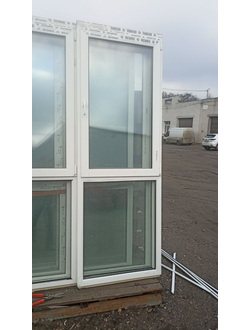 Бу2450-ОКНО БУ ШИРИНА 850 ВЫСОТА 2450 ПРОФИЛЬ 60, 24 СП (ОДНОКАМЕРНЫЙ)