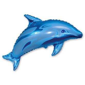 Дельфин голубой 93 см