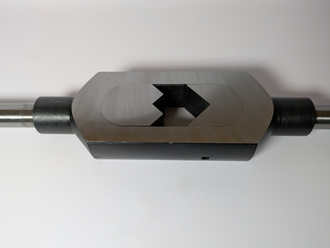 Вороток (Метчикодержатель) для метчиков (Квадрат 14-31.5 мм) 700 мм стальной корпус