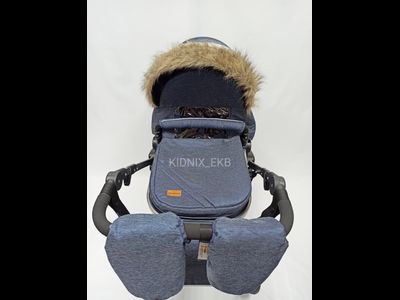 Детская коляска 3 в 1 Luxmom 555 Синий