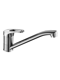 Смеситель Decoroom  одноручный для кухни с поворотным изливом, хром