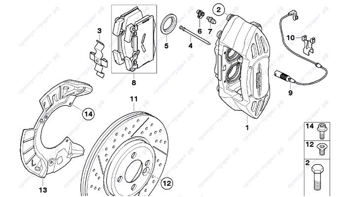 JCW Brembo схема