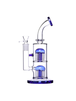 Бонг BUBBLER Phoenix Double Medusa Blue