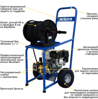 Аппарат Посейдон B6-150-15-H-Reel (ВНА-Б-150-15Б)