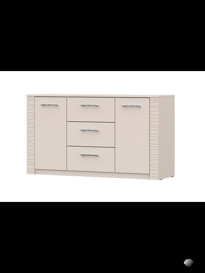 Калипсо комод 3 ящика двухстворчатый Меланж