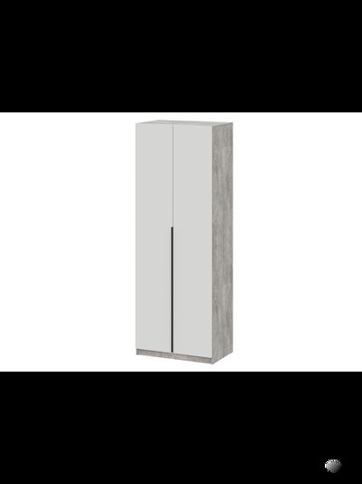 ШК 5 800 шкаф двустворчатый распашной Цемент светлый/Белый шагрень