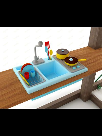 Детская площадка IgraGrad Панда Фани с балконом мод.1 и трубой 2.1м