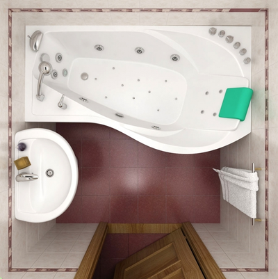 Акриловая ванна Triton Мишель Левая,180х96x64 см