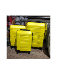 Комплект из 3х чемоданов Top Travel ABS S,M,L желтый