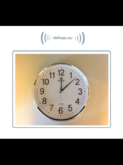 IP видеоняня WiFi (Настенные часы, круглые) с аккумулятором и с DVR, HD (Pro iCam)