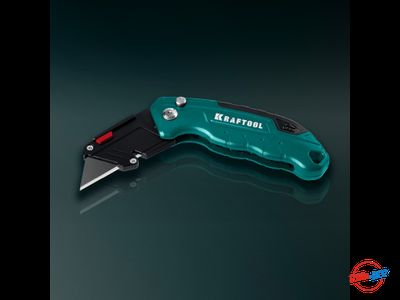 Складной металлический универсальный нож Kraftool 09242
