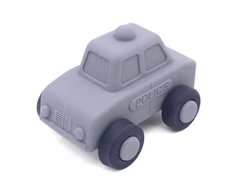 Развивающая игрушка Полицейская машинка из пищевого силикона серая