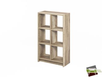 Стеллаж открытый L-70 Дуб Каньон 765*356*1300 мм (Ш*Г*В)