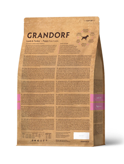 Grandorf Puppy: для щенков всех пород ягненок с индейкой, 1кг