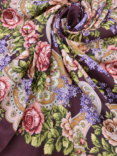 Павловопосадский платок Сиреневый туман 983-7