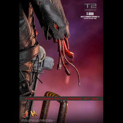 Терминатор Т-800 (Арнольд Шварценеггер, "Терминатор 2: Судный День") - Коллекционная фигурка 1/6 T-800 (Battle Damaged Version 2.0) (DX46) - Hot Toys
