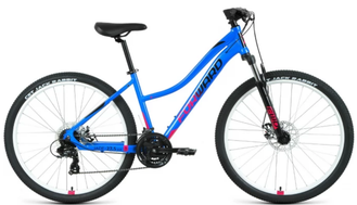 Горный велосипед Forward JADE 27,5 2.0 D (27,5" 21 ск. рост. 16.5") 2022, голубой/розовый