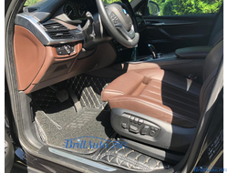 3D коврики в салон BMW X5 из экокожи