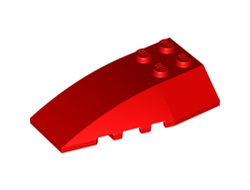 Wedge 6 x 4 Triple Curved, Red (43712 / 4180480 / 4568967 / 6409628)