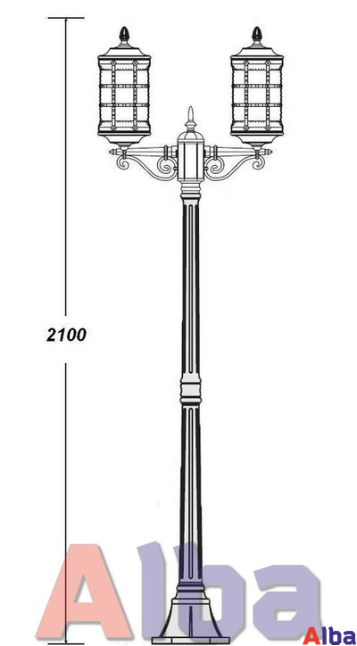 Barselona 81208 A bl Парковый светильник