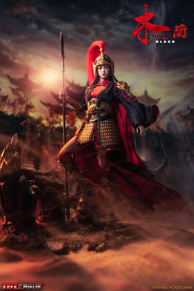 Китайская воительница Мулан (в черном) - КОЛЛЕКЦИОННАЯ ФИГУРКА 1/6 MULAN - Black (PL2023-204A) - TBLeague