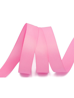 Лента репсовая 155 (5029) (ярко розовая), 12мм*27,4м